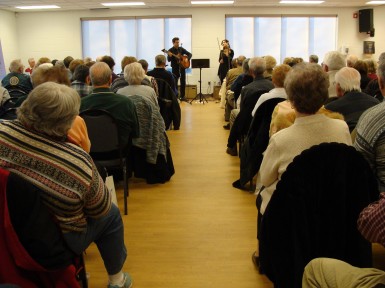 Tony and Celina entertain with a combination of well known songs and their original compostions.