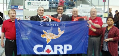 The Brantford Seniors Resource Fair was a great success! With 2,000 attendees, the Brantford Chapter's volunteer run fair brought CARP members together for a great day of conversation, activities and community engagement. Pictured above are the CARP board members: Adam Levschuk, David Simmons, Andy Woodburn, Bill Burgess and Rasha Rana cut the Fair ribbon with Brantford Mayor Chris Friel (Center). 