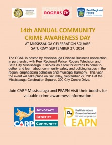 Annual Community Crime Awareness Day